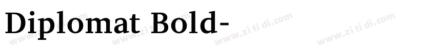 Diplomat Bold字体转换